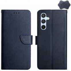 Kryty na mobil | Kožené puzdro Business leather case modré – Samsung Galaxy A55 5G | Kryty na mobil