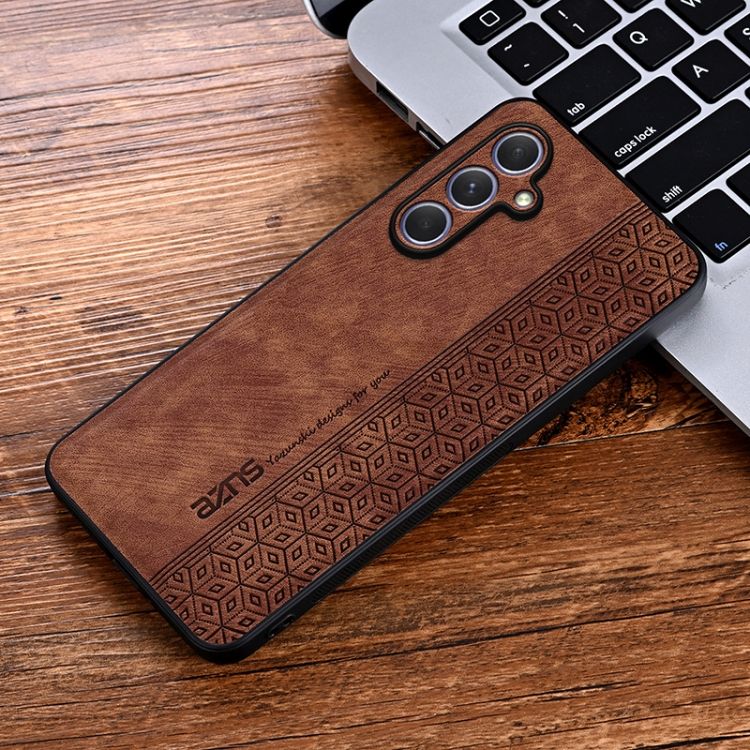 Kryt AZNS Embossed Skin case hnedý – Samsung Galaxy A55 5G | Kryty na mobil Kryty na mobil | Kryt AZNS Embossed Skin case hnedý – Samsung Galaxy A55 5G | Kryty na mobil
