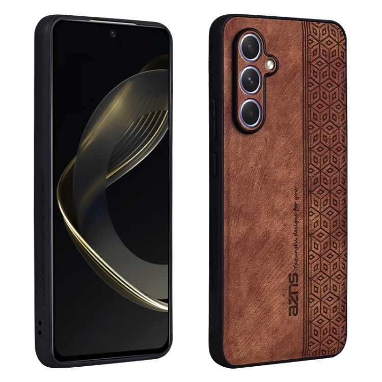 Kryt AZNS Embossed Skin case hnedý – Samsung Galaxy A55 5G | Kryty na mobil Kryty na mobil | Kryt AZNS Embossed Skin case hnedý – Samsung Galaxy A55 5G | Kryty na mobil