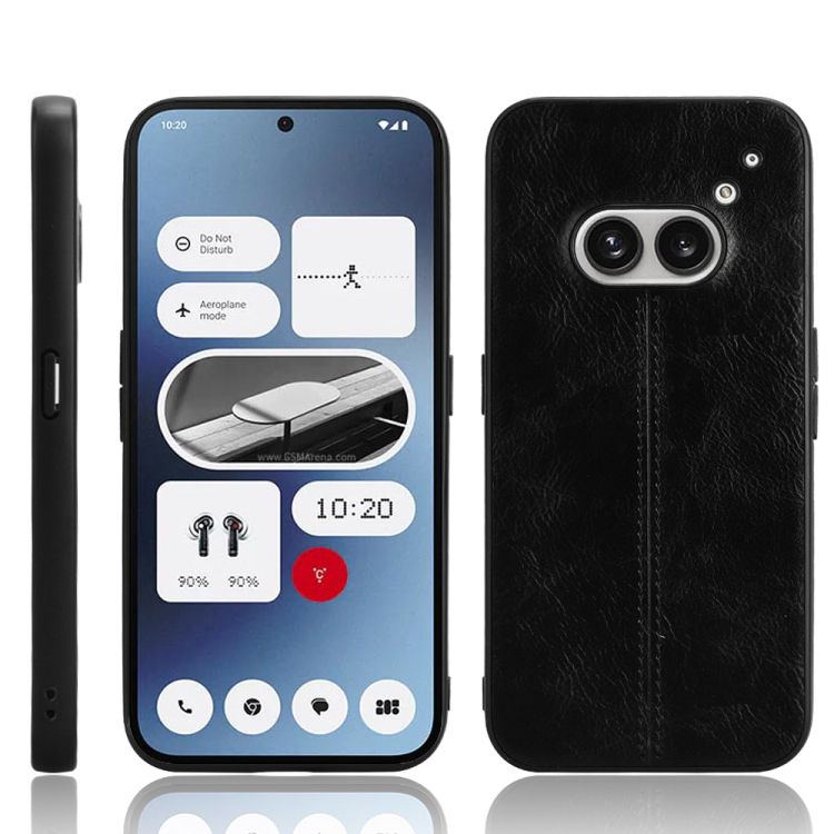 Kryt Shockproof Sewing Cow Pattern čierny – Nothing Phone (2a) / (2a) Plus | Kryty na mobil Kryty na mobil | Kryt Shockproof Sewing Cow Pattern čierny – Nothing Phone (2a) / (2a) Plus | Kryty na mobil