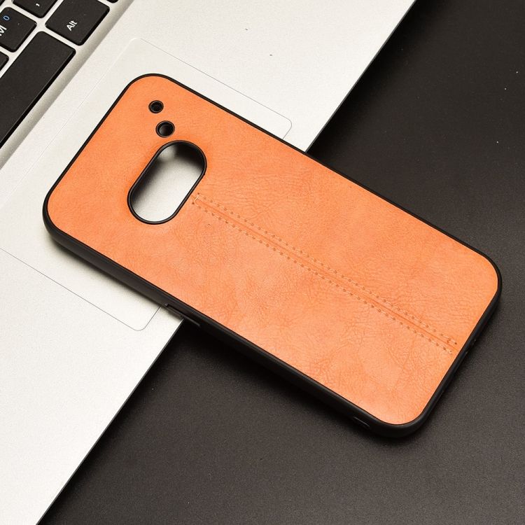 Kryt Shockproof Sewing Cow Pattern oranžový – Nothing Phone (2a) / (2a) Plus | Kryty na mobil Kryty na mobil | Kryt Shockproof Sewing Cow Pattern oranžový – Nothing Phone (2a) / (2a) Plus | Kryty na mobil