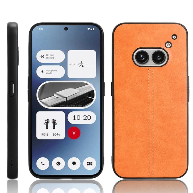Kryt Shockproof Sewing Cow Pattern oranžový – Nothing Phone (2a) / (2a) Plus | Kryty na mobil Kryty na mobil | Kryt Shockproof Sewing Cow Pattern oranžový – Nothing Phone (2a) / (2a) Plus | Kryty na mobil