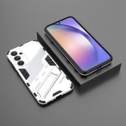 Kryty na mobil | Odolný Kryt Punk armor case biely – Samsung Galaxy A35 5G | Kryty na mobil