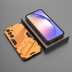 Kryty na mobil | Odolný Kryt Punk armor case oranžový – Samsung Galaxy A35 5G | Kryty na mobil