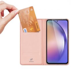 Kryty na mobil | Peňaženkové puzdro Dux Ducis Skin Pro ružové – Samsung Galaxy A55 5G | Kryty na mobil