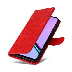 Peňaženkové puzdro Embossing Pattern Slnečnica červené – Realme C67 4G | Kryty na mobil Kryty na mobil | Peňaženkové puzdro Embossing Pattern Slnečnica červené – Realme C67 4G | Kryty na mobil
