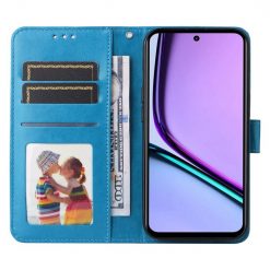 Peňaženkové puzdro Embossing Pattern Slnečnica modré – Realme C67 4G | Kryty na mobil Kryty na mobil | Peňaženkové puzdro Embossing Pattern Slnečnica modré – Realme C67 4G | Kryty na mobil