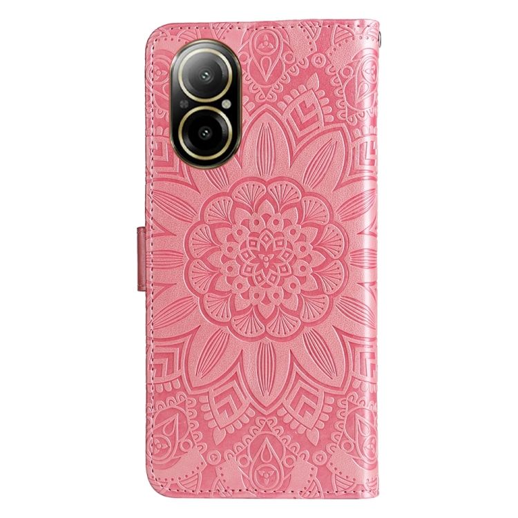 Peňaženkové puzdro Embossing Pattern Slnečnica ružové – Realme C67 4G | Kryty na mobil Kryty na mobil | Peňaženkové puzdro Embossing Pattern Slnečnica ružové – Realme C67 4G | Kryty na mobil