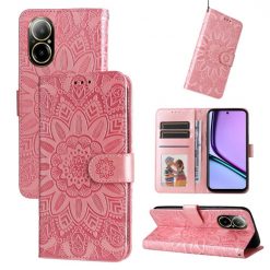 Peňaženkové puzdro Embossing Pattern Slnečnica ružové – Realme C67 4G | Kryty na mobil Kryty na mobil | Peňaženkové puzdro Embossing Pattern Slnečnica ružové – Realme C67 4G | Kryty na mobil
