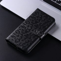 Peňaženkové puzdro Honeycomb Dot Texture Case čierne – Samsung Galaxy A55 5G | Kryty na mobil Kryty na mobil | Peňaženkové puzdro Honeycomb Dot Texture Case čierne – Samsung Galaxy A55 5G | Kryty na mobil