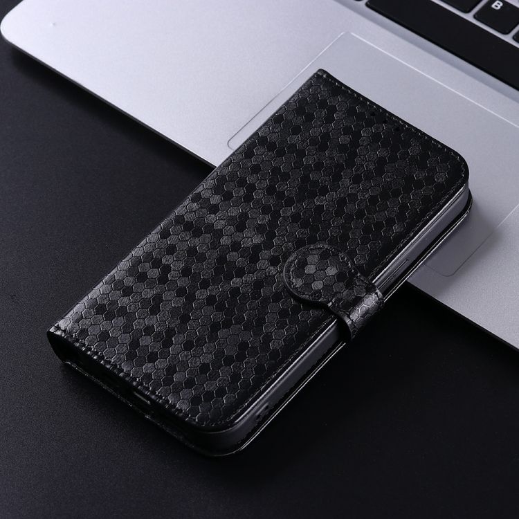 Peňaženkové puzdro Honeycomb Dot Texture Case čierne – Samsung Galaxy A55 5G | Kryty na mobil Kryty na mobil | Peňaženkové puzdro Honeycomb Dot Texture Case čierne – Samsung Galaxy A55 5G | Kryty na mobil
