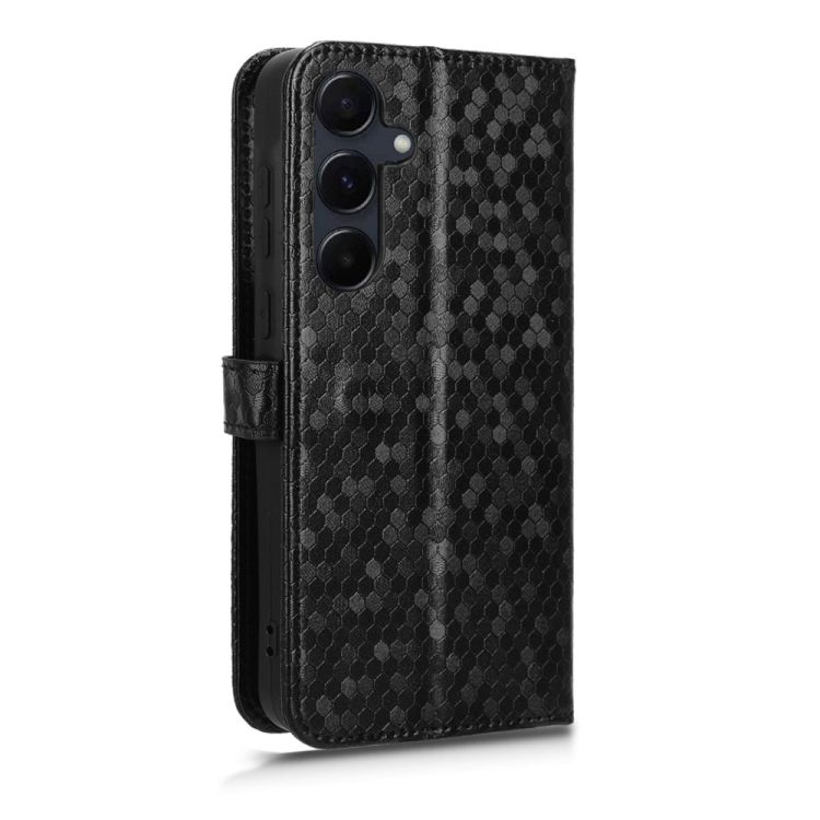 Peňaženkové puzdro Honeycomb Dot Texture Case čierne – Samsung Galaxy A55 5G | Kryty na mobil Kryty na mobil | Peňaženkové puzdro Honeycomb Dot Texture Case čierne – Samsung Galaxy A55 5G | Kryty na mobil
