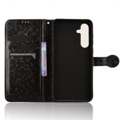 Peňaženkové puzdro Honeycomb Dot Texture Case čierne – Samsung Galaxy A55 5G | Kryty na mobil Kryty na mobil | Peňaženkové puzdro Honeycomb Dot Texture Case čierne – Samsung Galaxy A55 5G | Kryty na mobil