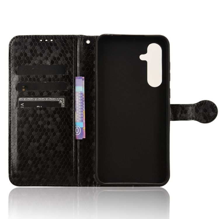 Peňaženkové puzdro Honeycomb Dot Texture Case čierne – Samsung Galaxy A55 5G | Kryty na mobil Kryty na mobil | Peňaženkové puzdro Honeycomb Dot Texture Case čierne – Samsung Galaxy A55 5G | Kryty na mobil