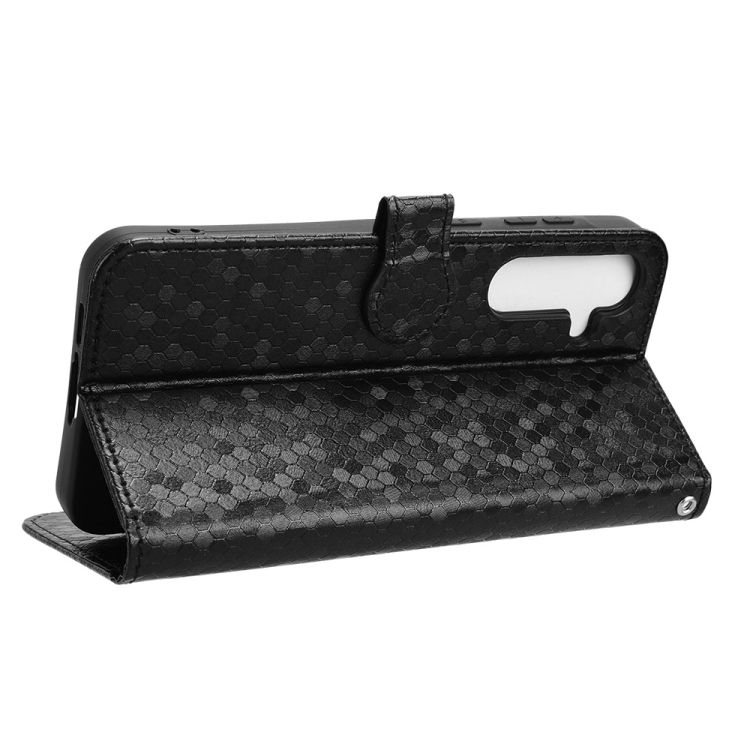 Peňaženkové puzdro Honeycomb Dot Texture Case čierne – Samsung Galaxy A55 5G | Kryty na mobil Kryty na mobil | Peňaženkové puzdro Honeycomb Dot Texture Case čierne – Samsung Galaxy A55 5G | Kryty na mobil