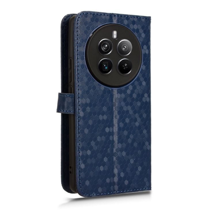 Peňaženkové puzdro Honeycomb Dot Texture Case modré – Realme 12 Pro 5G / 12 Pro+ | Kryty na mobil Kryty na mobil | Peňaženkové puzdro Honeycomb Dot Texture Case modré – Realme 12 Pro 5G / 12 Pro+ | Kryty na mobil