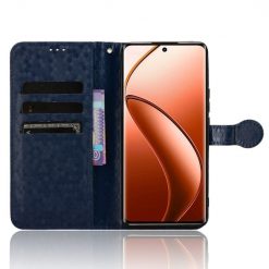 Peňaženkové puzdro Honeycomb Dot Texture Case modré – Realme 12 Pro 5G / 12 Pro+ | Kryty na mobil Kryty na mobil | Peňaženkové puzdro Honeycomb Dot Texture Case modré – Realme 12 Pro 5G / 12 Pro+ | Kryty na mobil
