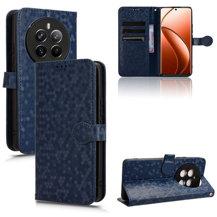 Peňaženkové puzdro Honeycomb Dot Texture Case modré – Realme 12 Pro 5G / 12 Pro+ | Kryty na mobil Kryty na mobil | Peňaženkové puzdro Honeycomb Dot Texture Case modré – Realme 12 Pro 5G / 12 Pro+ | Kryty na mobil