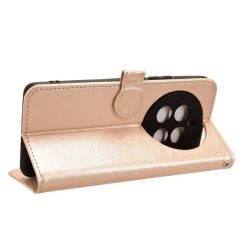 Kryty na mobil | Peňaženkové puzdro Honeycomb Dot Texture Case zlaté – Realme 12 Pro 5G / 12 Pro+ | Kryty na mobil