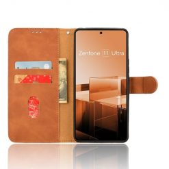 Kryty na mobil | Peňaženkové puzdro Solid hnedé – Asus Zenfone 11 Ultra | Kryty na mobil