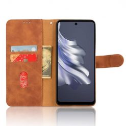 Peňaženkové puzdro Solid hnedé – Tecno Spark 20 Pro | Kryty na mobil Kryty na mobil | Peňaženkové puzdro Solid hnedé – Tecno Spark 20 Pro | Kryty na mobil