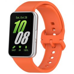 Kryty na mobil | Remienok Solid Wristband oranžový pre Samsung Galaxy Fit 3 | Kryty na mobil