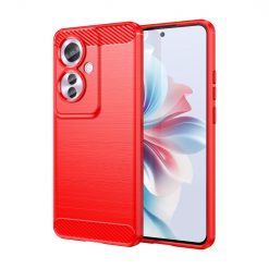 Kryty na mobil | Zadný kryt Carbon červený – Oppo Reno 11 F 5G | Kryty na mobil