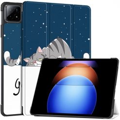Knižkové puzdro Trendy Color case Mačka – Xiaomi Pad 6S Pro