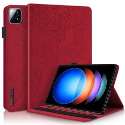 Knižkové puzdro Embossing Pattern Strom červené – Xiaomi Pad 6S Pro