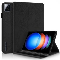Knižkové puzdro Embossing Pattern Strom čierne – Xiaomi Pad 6S Pro