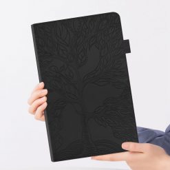 Knižkové puzdro Embossing Pattern Strom čierne – Xiaomi Pad 6S Pro | Kryty na mobil Kryty na mobil | Knižkové puzdro Embossing Pattern Strom čierne – Xiaomi Pad 6S Pro | Kryty na mobil