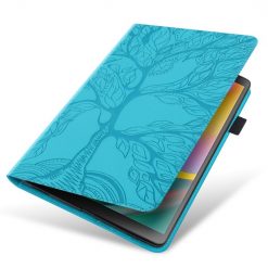 Kryty na mobil | Knižkové puzdro Embossing Pattern Strom modré – Xiaomi Pad 6S Pro | Kryty na mobil