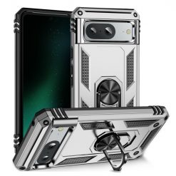 Odolný kryt Ring Armor strieborný – Google Pixel 8a