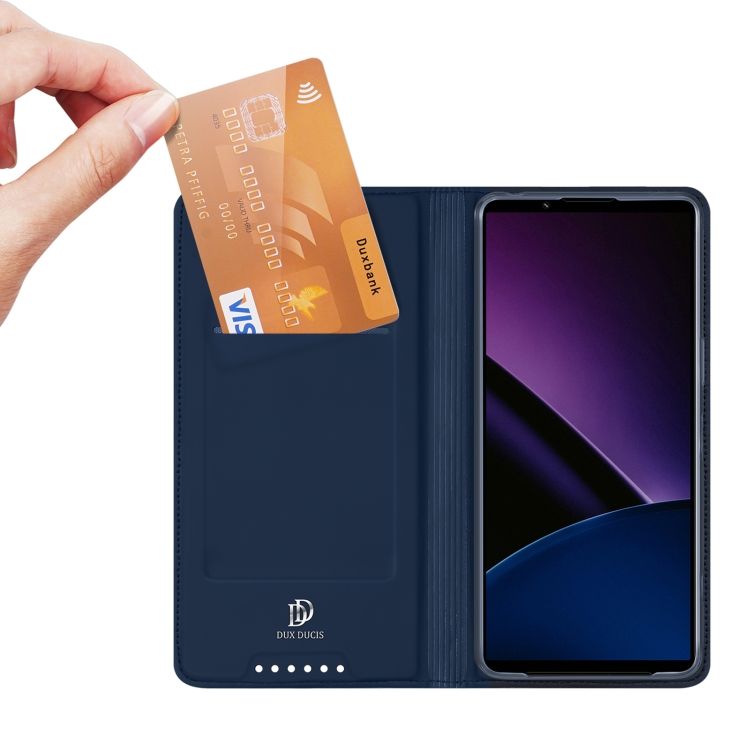 Peňaženkové puzdro Dux Ducis Skin Pro modré – Sony Xperia 1 VI | Kryty na mobil Kryty na mobil | Peňaženkové puzdro Dux Ducis Skin Pro modré – Sony Xperia 1 VI | Kryty na mobil