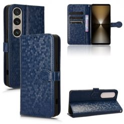 Peňaženkové puzdro Honeycomb Dot Texture Case modré – Sony Xperia 1 VI | Kryty na mobil Kryty na mobil | Peňaženkové puzdro Honeycomb Dot Texture Case modré – Sony Xperia 1 VI | Kryty na mobil