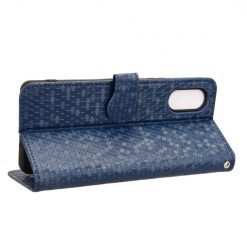 Kryty na mobil | Peňaženkové puzdro Honeycomb Dot Texture Case modré – Sony Xperia 10 VI | Kryty na mobil
