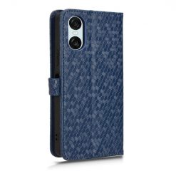 Kryty na mobil | Peňaženkové puzdro Honeycomb Dot Texture Case modré – Sony Xperia 10 VI | Kryty na mobil
