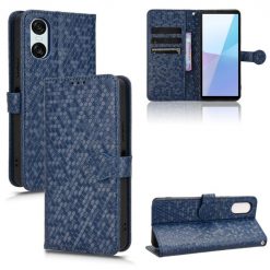 Kryty na mobil | Peňaženkové puzdro Honeycomb Dot Texture Case modré – Sony Xperia 10 VI | Kryty na mobil