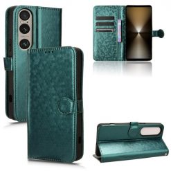 Peňaženkové puzdro Honeycomb Dot Texture Case zelené – Sony Xperia 1 VI | Kryty na mobil Kryty na mobil | Peňaženkové puzdro Honeycomb Dot Texture Case zelené – Sony Xperia 1 VI | Kryty na mobil