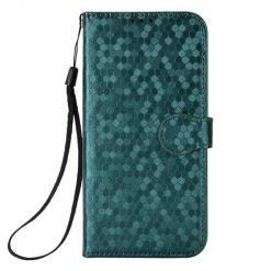 Peňaženkové puzdro Honeycomb Dot Texture Case zelené – Sony Xperia 1 VI