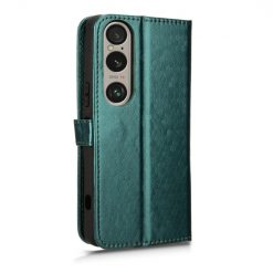 Peňaženkové puzdro Honeycomb Dot Texture Case zelené – Sony Xperia 1 VI | Kryty na mobil Kryty na mobil | Peňaženkové puzdro Honeycomb Dot Texture Case zelené – Sony Xperia 1 VI | Kryty na mobil