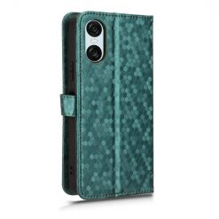 Peňaženkové puzdro Honeycomb Dot Texture Case zelené – Sony Xperia 10 VI | Kryty na mobil Kryty na mobil | Peňaženkové puzdro Honeycomb Dot Texture Case zelené – Sony Xperia 10 VI | Kryty na mobil