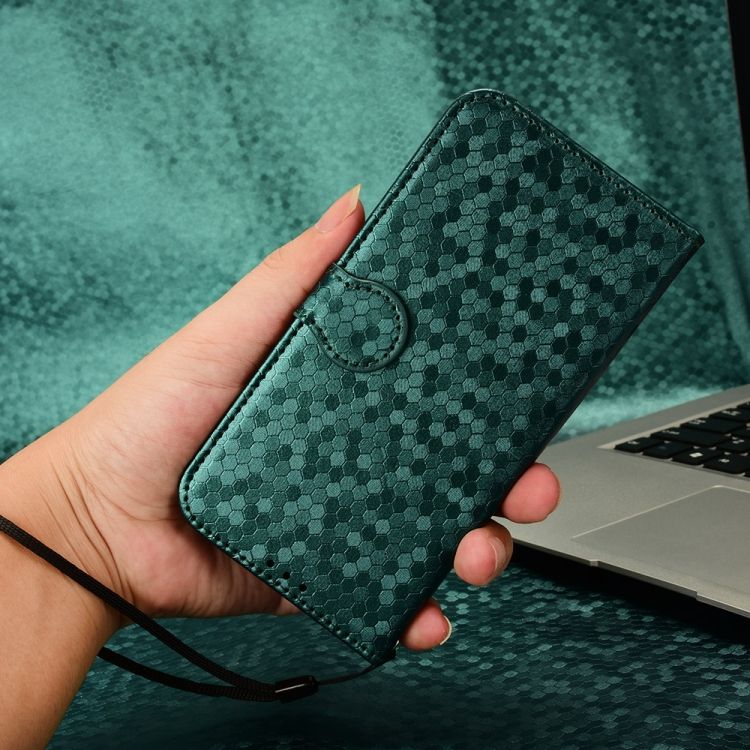 Peňaženkové puzdro Honeycomb Dot Texture Case zelené – Sony Xperia 10 VI | Kryty na mobil Kryty na mobil | Peňaženkové puzdro Honeycomb Dot Texture Case zelené – Sony Xperia 10 VI | Kryty na mobil