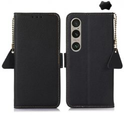 Peňaženkové puzdro RFID Leather case čierne – Sony Xperia 1 VI | Kryty na mobil Kryty na mobil | Peňaženkové puzdro RFID Leather case čierne – Sony Xperia 1 VI | Kryty na mobil