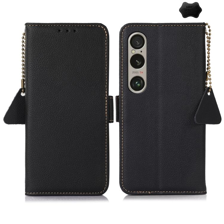 Peňaženkové puzdro RFID Leather case čierne – Sony Xperia 1 VI | Kryty na mobil Kryty na mobil | Peňaženkové puzdro RFID Leather case čierne – Sony Xperia 1 VI | Kryty na mobil