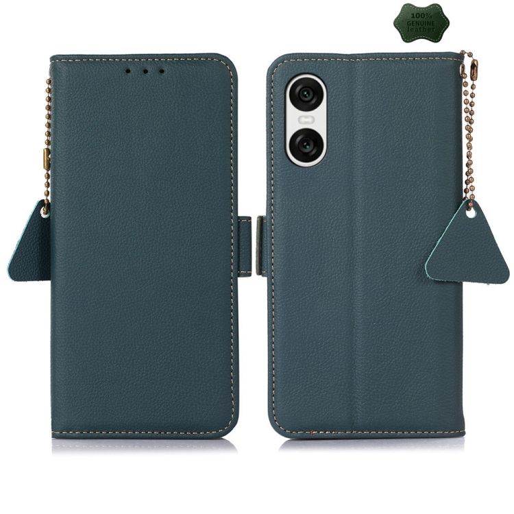 Peňaženkové puzdro RFID Leather case zelené – Sony Xperia 10 VI | Kryty na mobil Kryty na mobil | Peňaženkové puzdro RFID Leather case zelené – Sony Xperia 10 VI | Kryty na mobil