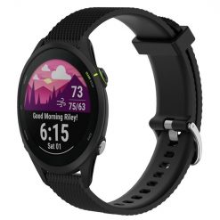 Kryty na mobil | Remienok Diamond skin Wristband čierny pre Garmin Forerunner 255 Music (22mm) | Kryty na mobil
