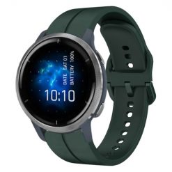 Kryty na mobil | Remienok Groove Wristband tmavozelený pre Garmin Venu 2 (22mm) | Kryty na mobil