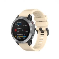 Remienok Solid Wristband béžový pre Garmin Fenix 7X (26mm)
