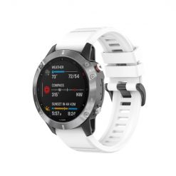Kryty na mobil | Remienok Solid Wristband biely pre Garmin Fenix 7X (26mm) | Kryty na mobil